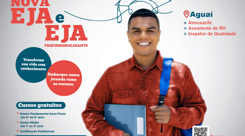 SESI/SENAI Aguaí está com vagas abertas para EJA e cursos profissionalizantes