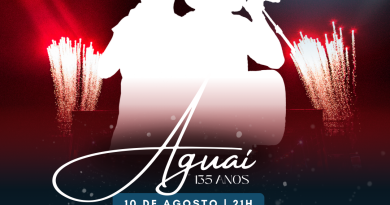 Qual será a atração do show dos 135 anos de Aguaí?